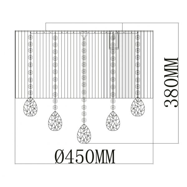 Потолочная люстра MW-Light Жаклин 465017006