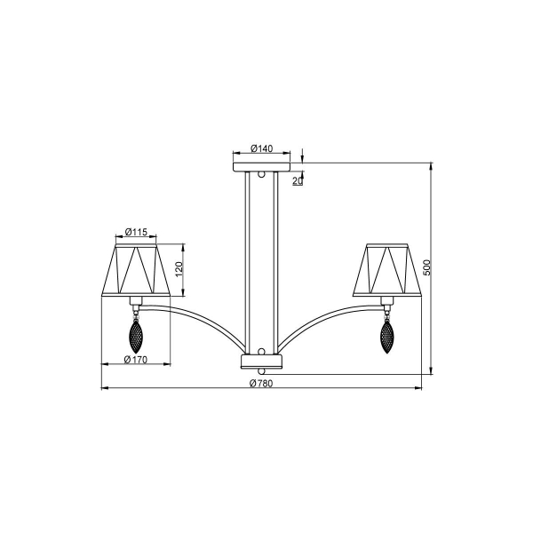 Потолочная люстра Vele Luce Sinfonia VL4184L08