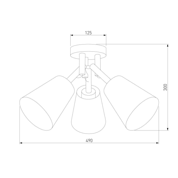 Потолочная люстра TK Lighting 665 Vaio 3