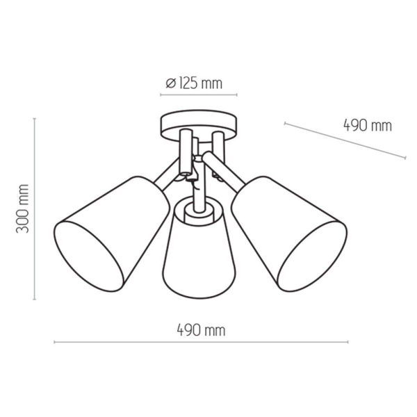 Потолочная люстра TK Lighting 665 Vaio 3