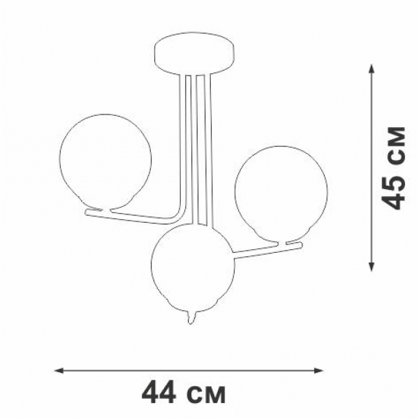 Потолочная люстра Vitaluce V4369-1/3PL