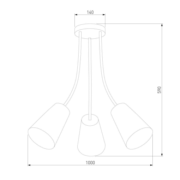 Потолочная люстра TK Lighting 1711 Wire Kids