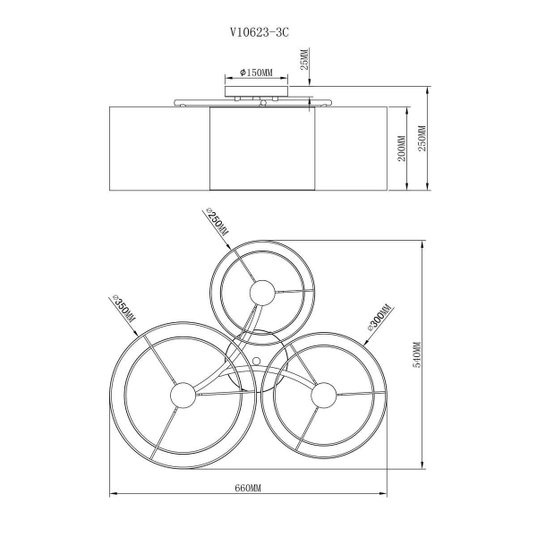 Потолочная люстра Moderli Room V10623-3C