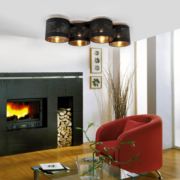 Потолочная люстра TK Lighting 852 Tago Black