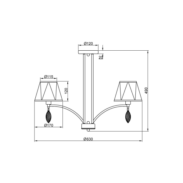 Потолочная люстра Vele Luce Sinfonia VL4184L06