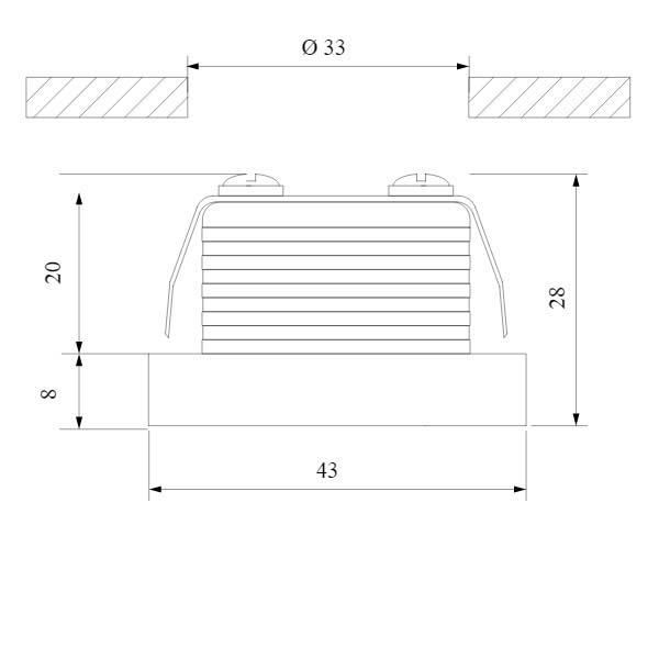 Встраиваемый светодиодный светильник Elektrostandard 15268/LED белый a056018